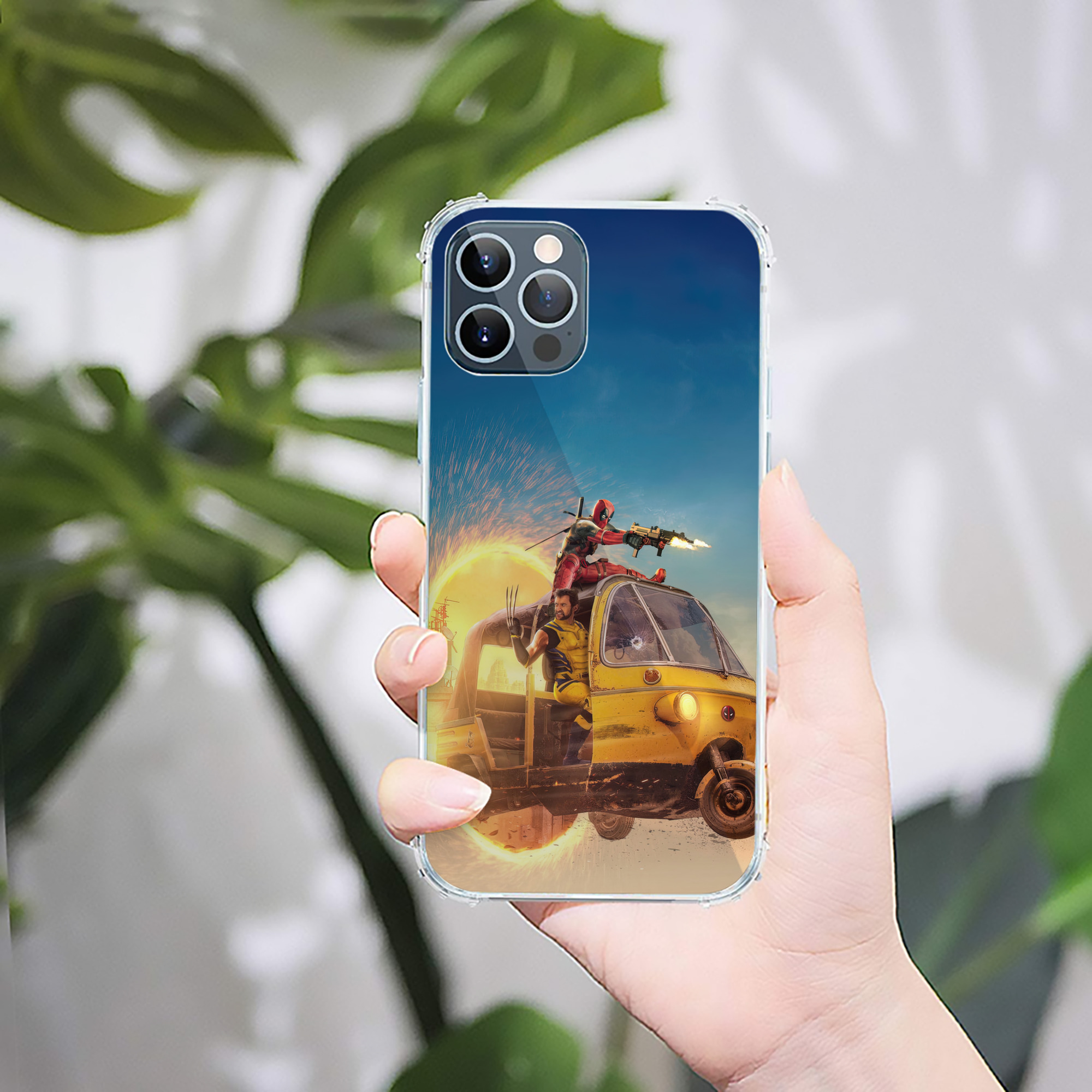 （画像用） Deadpool デッドプール 【iPhone 12シリーズ対応】透明スマホケース（クリアソフトケース）